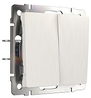 Переключатель без рамки Werkel 2-кл. проходной перламутровый рифленый картинка